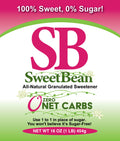 Sweet Bean All-Natural Granulated Sweetener — front of bag, zero net carbs